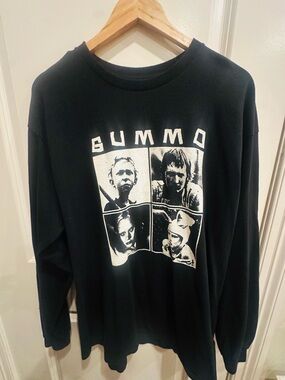 Black “GUMMO” Graphic Long-Sleeve tee with Print